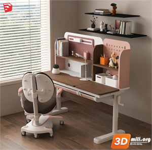 Kid's table and chairs Skp Files 